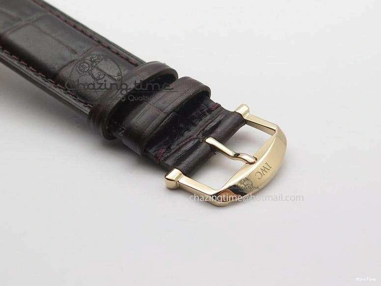 MIROTIME 0425 Modern Portofino SCHAFFHAUSEN RG MKF 1:1 V2 Best Edition White Dial On Brown Leather Strap A 7344